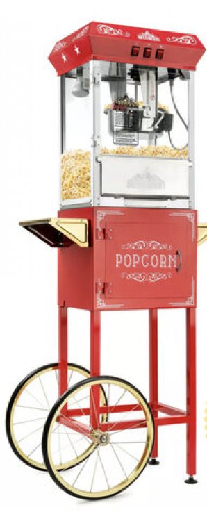 Popcorn Machine With Supplies